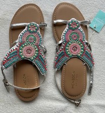 Image of Monsoon Children beads sandals size UK3 Eur36 brand new
