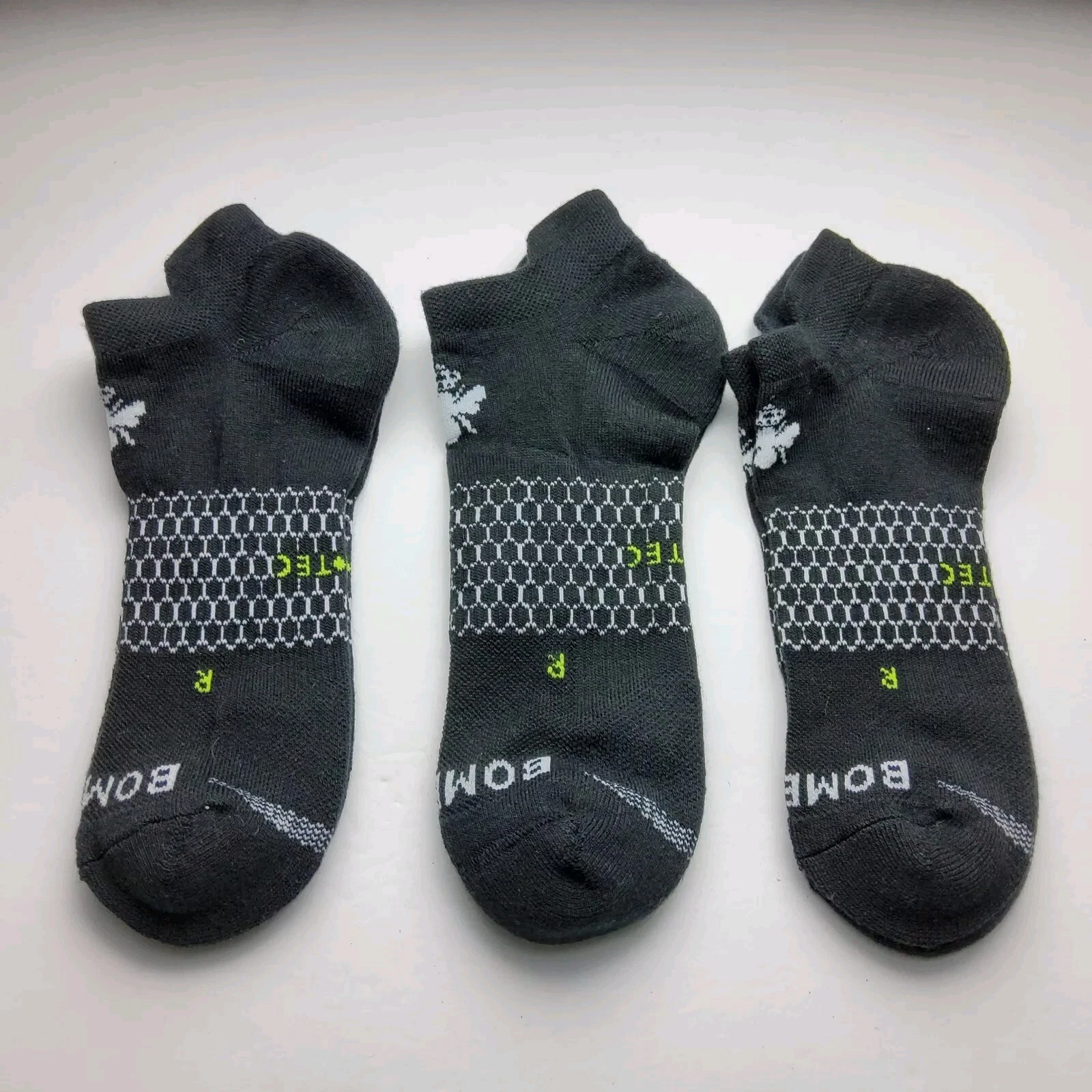 Bombas All Purpose Performance Athletic Ankle Socks Lot Of 3 Size XL