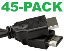 45-PACK Vericom 6' HDMI Cables Bluray 3D DVD PS3 XBOX LCD LED HDTV 1080P 4K
