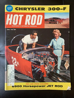 Hot Rod Magazine Issue April 1960 Road Test Chrysler 300-F