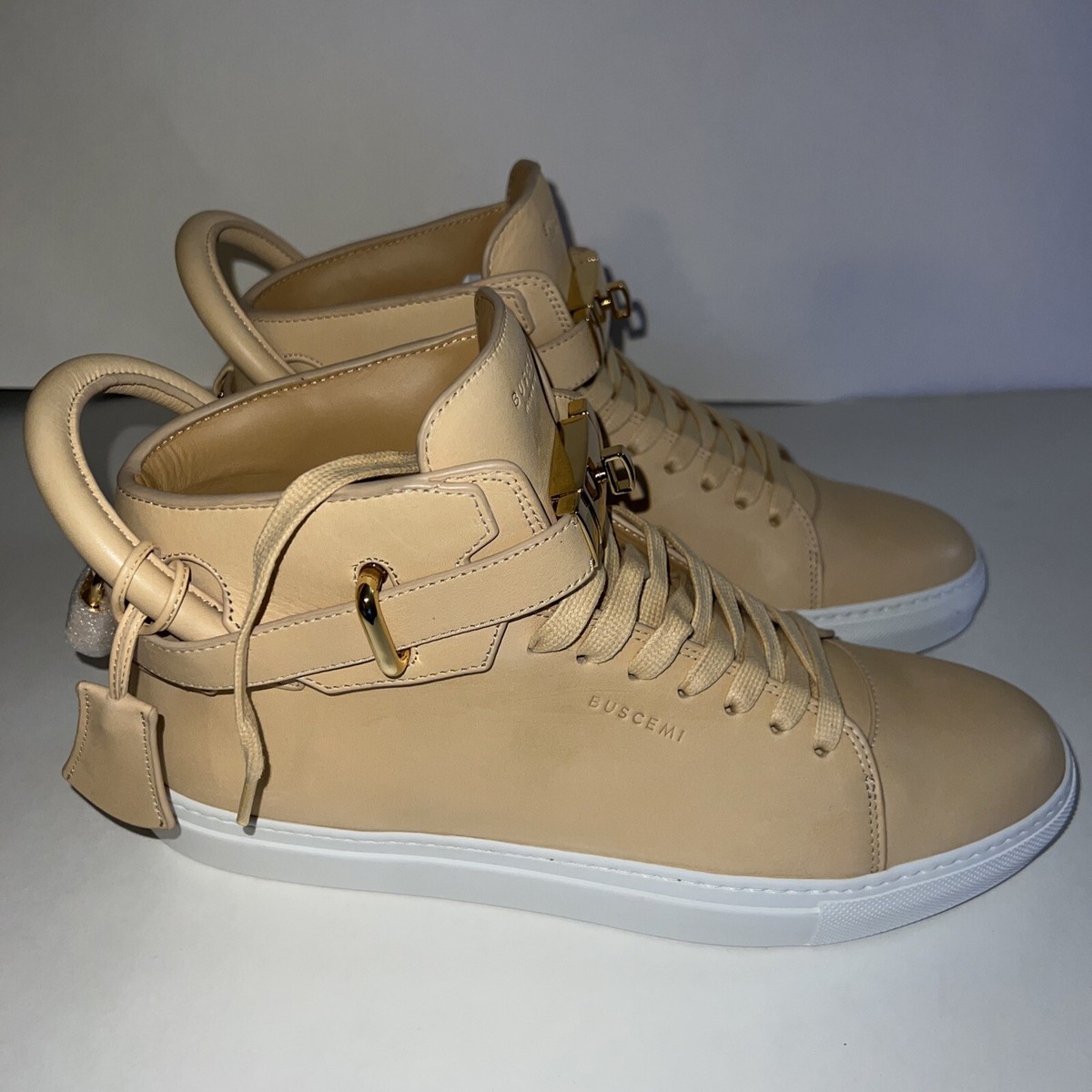Sneakers Chaussure Buscemi Homme BUSCEMI CROCODILE SUEDE GOLD LOCK
