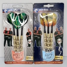 Unicorn Soft & Steel Tip Darts Level 1 SportCraft Starter Sets "Free Shipping"