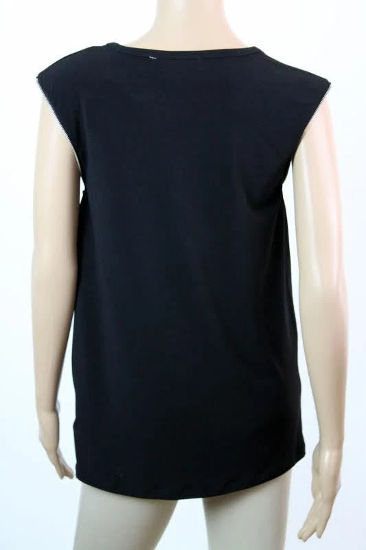 Maglietta Michael Kors Basics collo scoop camicetta designer nuova con etichette $99 L