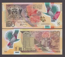 Trinidad and Tobago P.59  50 DOLLARS 2015 PFX CH  UNC WE COMBINE        2403