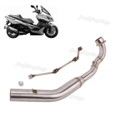 Motorcycle Header Link Pipe Exhaust Pipe Slip On 51mm For Kymco 400-Xciting400