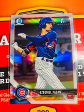 EZEQUIEL PAGAN 2018 Bowman Draft Chrome REFRACTOR 1st Prospect RC BDC-106 18A2