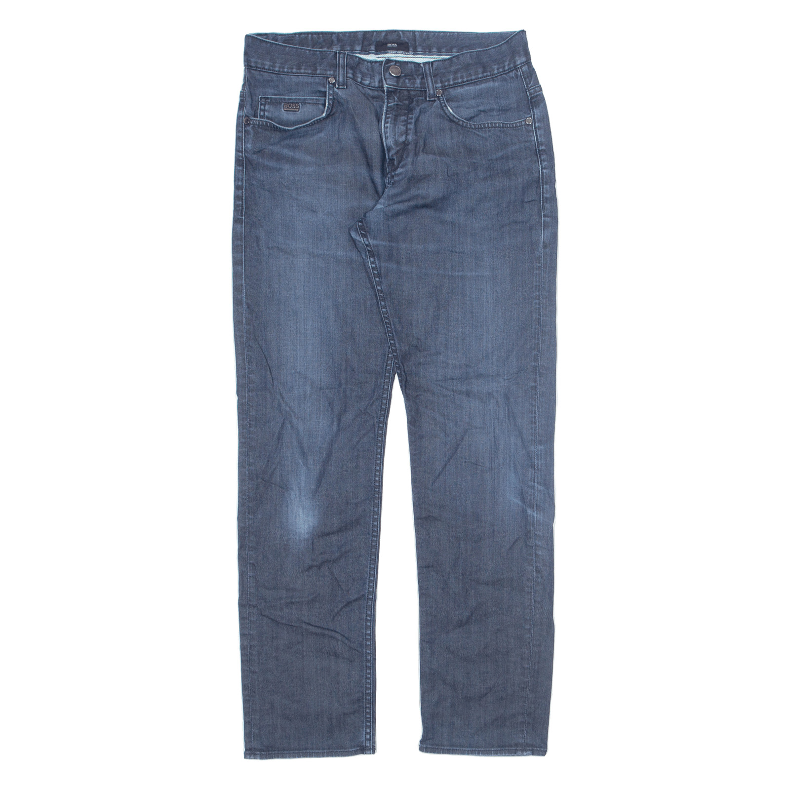 HUGO BOSS Womens Jeans Blue Regular Tapered Stone Wash W32 L32 eBay