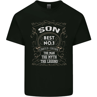 Vatertag Nein 1 Sohn Man Mythos Legende Lustig Herren Baumwolle Maglietta T Top