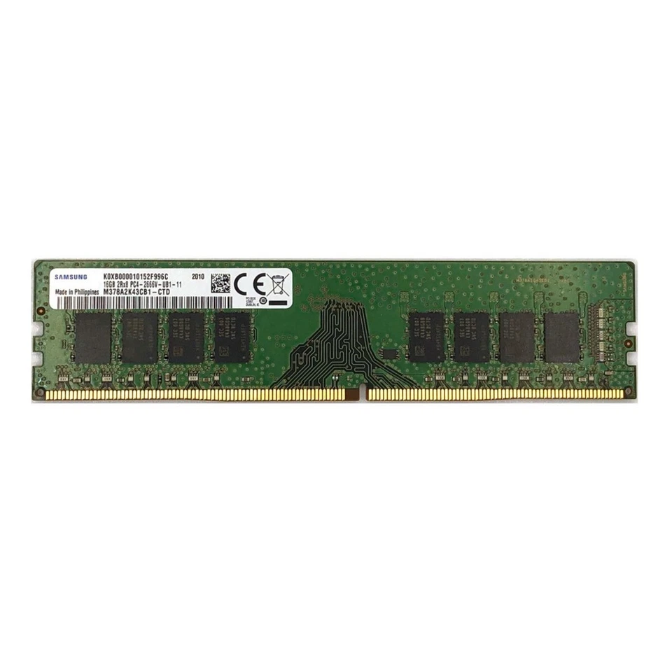 Samsung 32GB (2X 16GB ) DDR4 2666MHz PC4-25600 UDIMM Memory Ram M378A2K43CB1-CTD - Image 3 of 4