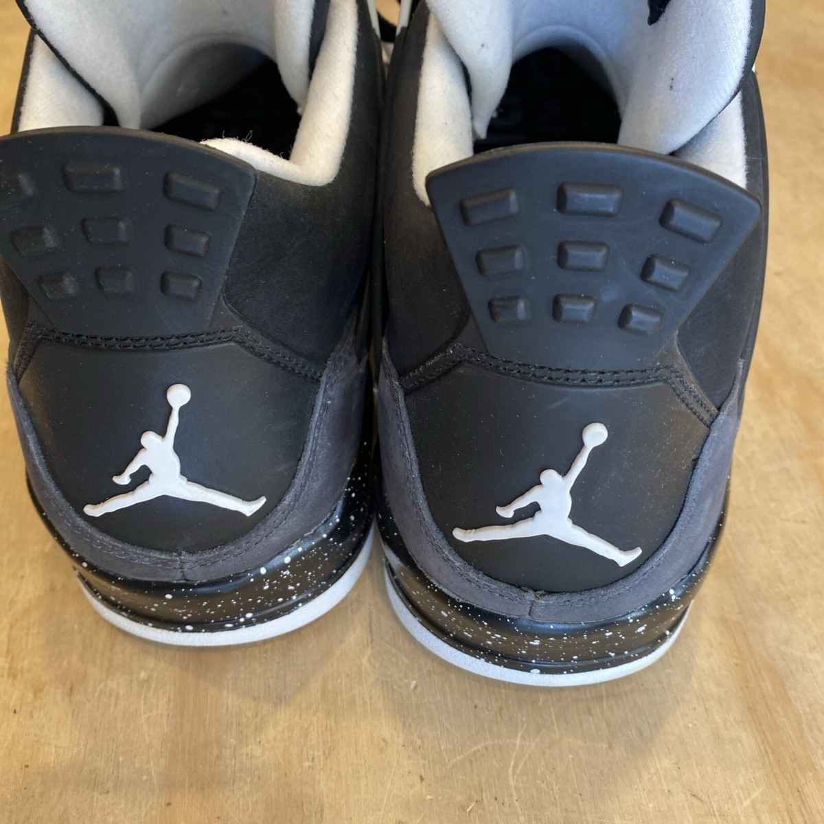 1561) NIKE Air Jordan IV Retro Fear Pack Black/Grey 626969-030 Men's Size  12