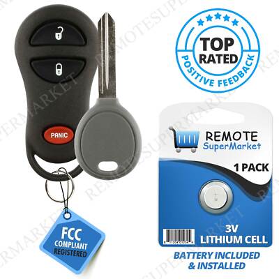 Replacement for 2001-2004 Dakota 2001-2003 Durango Remote Car Key Fob Set