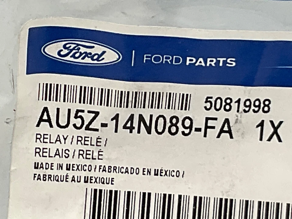 Relé de ciprés Ford Lincoln Town Car Tournament 1992-2019 OEM NUEVO AU5Z-14N089-FA Foto 3 de 3