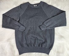 Vintage Midweight Lee Sweatshirt L Gray Long Sleeve Cotton Blend Sweater