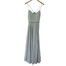 Jenny Yoo Collection Chiffon Sleeveless Inesse Dress in Morning Mist 8