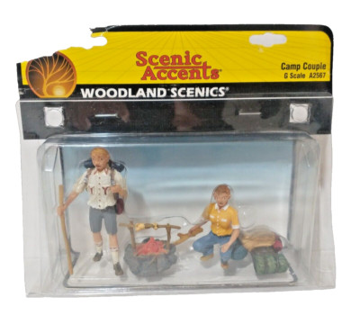 Woodland Scenics - G Scale - Scenic Accents - Figures / People - Camp Couple NEW