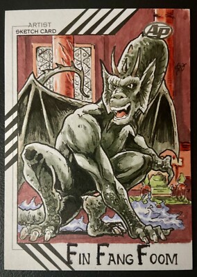 2015 Marvel Fleer Retro Fin Fang Foom AP Sketch Card By George Vega