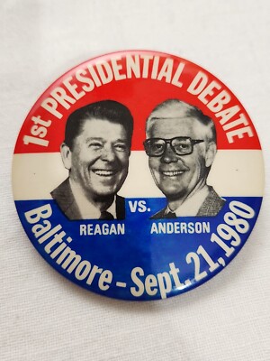 REGAN VS ANDERSON 1st PRESIDENTIAL DEBATE BALTIMORE- SEPT. 21, 1980 CAMPAIGN...