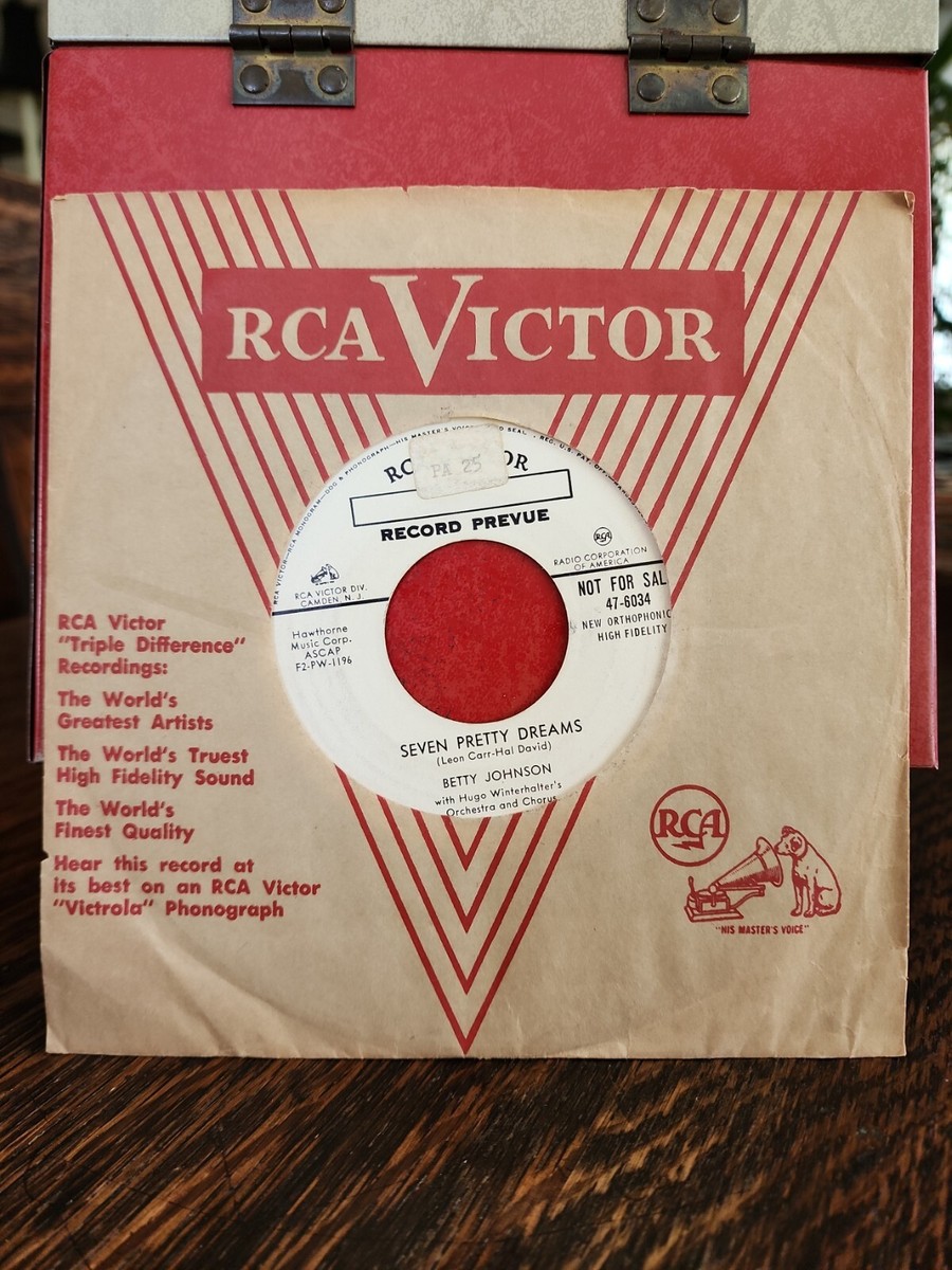 PROMO Betty Johnson SEVEN PRETTY DREAMS/BE A LOVER RCA