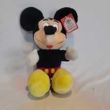 Vintage Disneyland Mickey Mouse 10" Plush Walt Disney World Stuffed Toy w/ Tag
