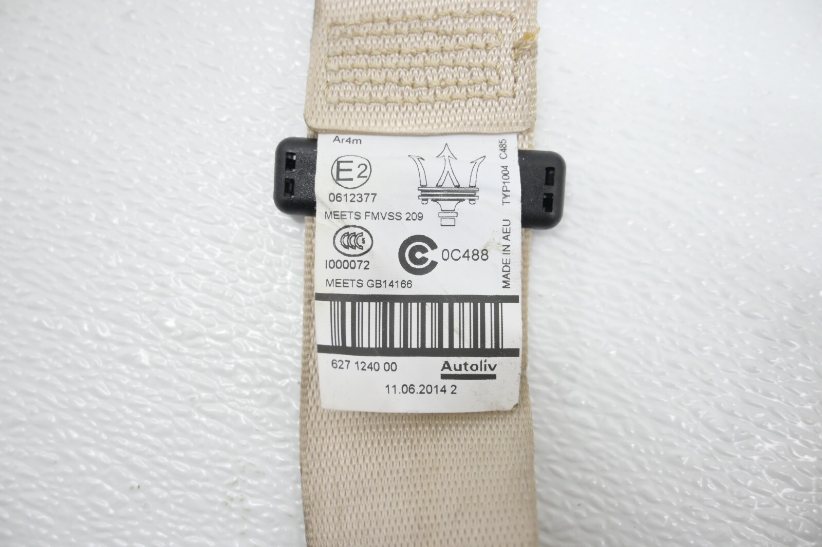 Maserati Ghibli 2014-2021 REAR+RIGHT+UPPER Seat belt P/N 1130057
