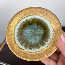 Dock 6 Stoneware Geode Small Trinket Dish Plate Home Decor Collectible Pottery