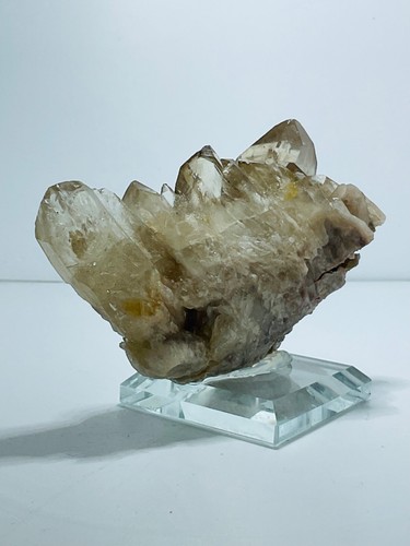 Citrine-Natural Citrine-Kundalini Quartz-Congo - Glass Display Stand - 245 g - Picture 13 of 15