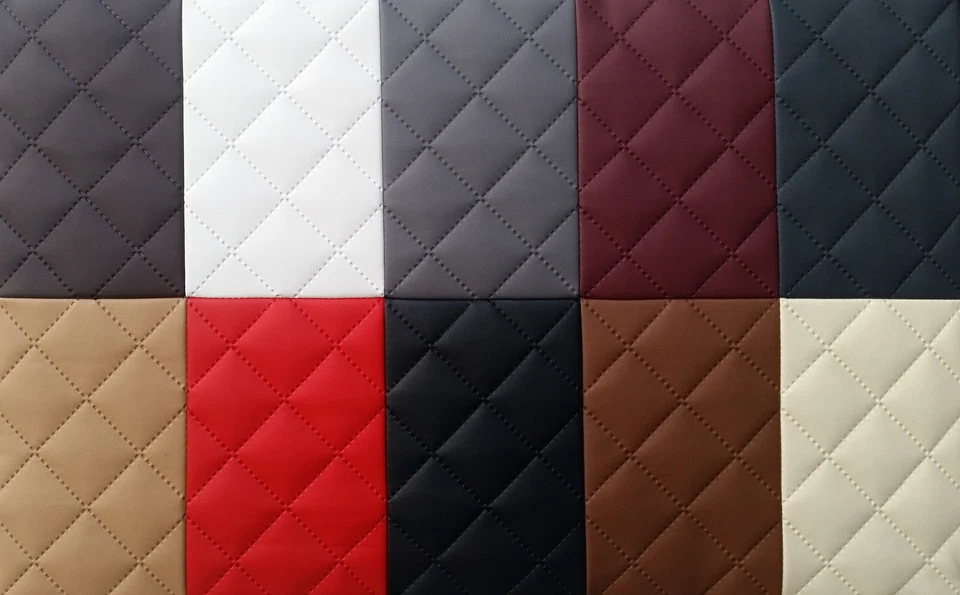 Kunstleder Gesteppt Polsterstoff Meterware Möbelstoff 