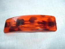 LUCITE TORTOISE 3.5" HAIR BARRETTE WITH CLIP BACK NWT