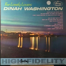 DINAH WASHINGTON-FOR LONELY LOVERS-ORIGINAL MERCURY RECORDS MG-20614 VINYL-USED