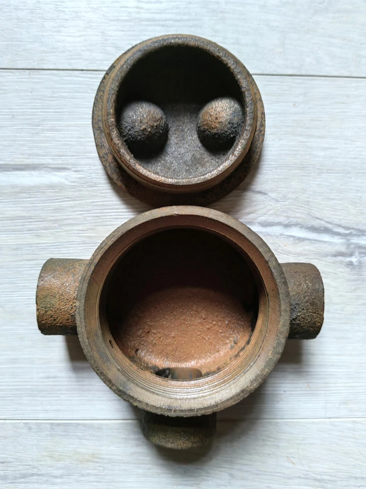 Vntg USSR Cast Iron Electrical Junction Box With 3 outputs 3/4" thread 1960s. 10 - Image 3 of 4