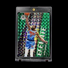Kevin Durant - 2020-21 NBA Panini Mosaic Elevate Green Mosaic Prizm Parallel #9