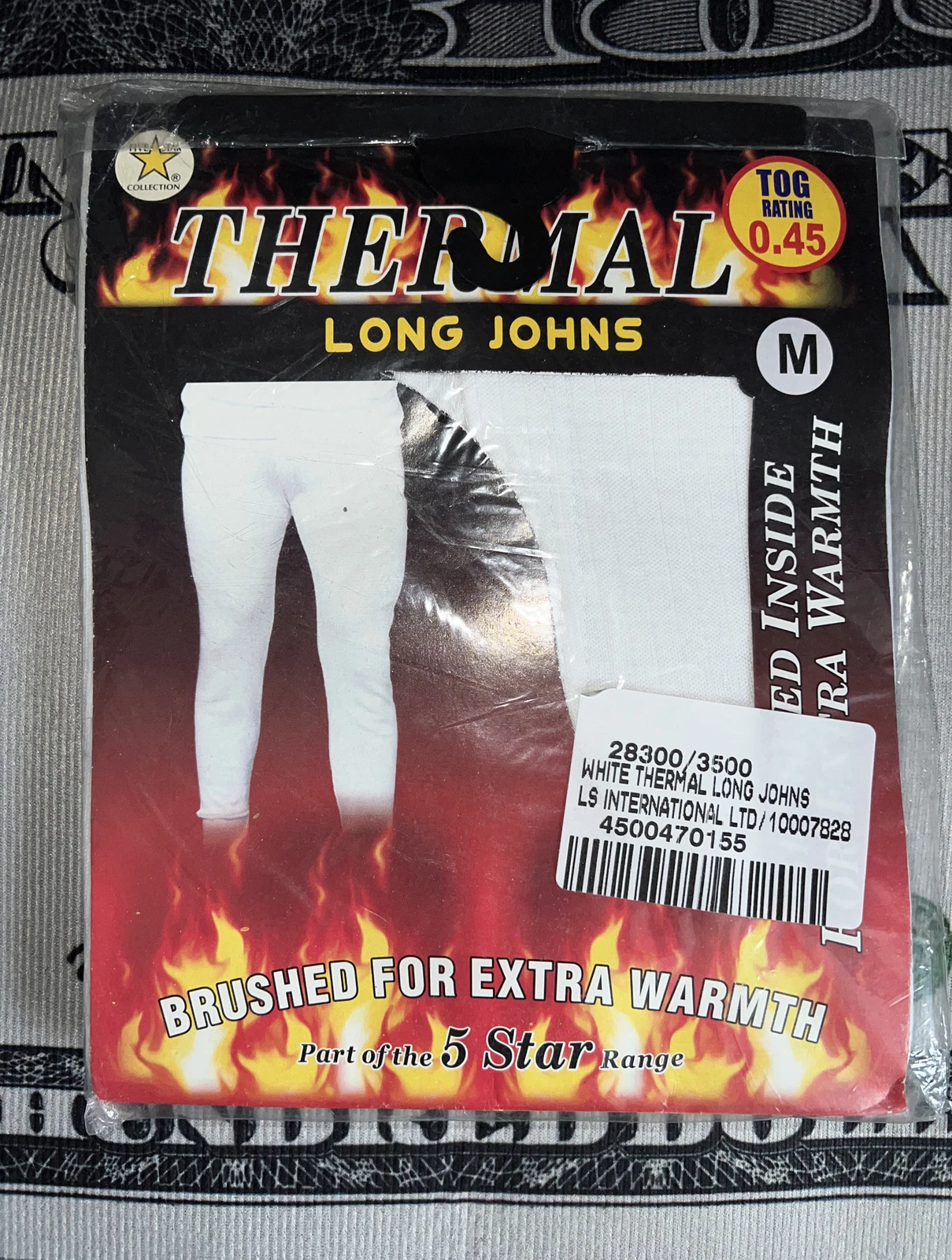 Pantalon thermique taille moyenne ! Blanc !! Neuf dans sa boîte !!!