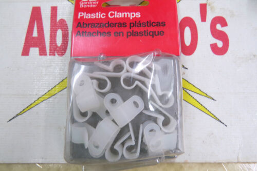 Gardner Bender Cable Clamps PPC-1525, 1/4'', pkg of 18, white - Picture 1 of 4