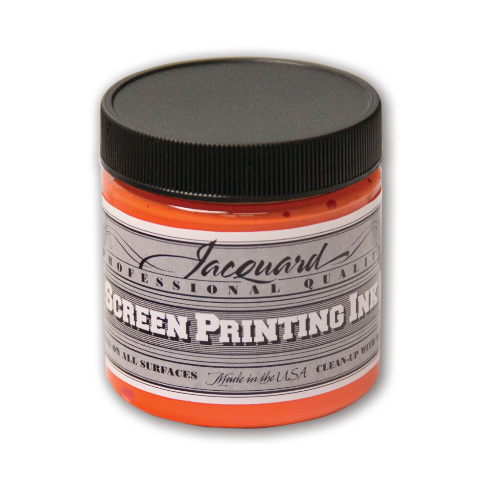 Professional Screen Printing Ink Jacquard - Opaque Orange - 4oz (113g)