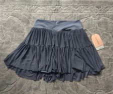 Blogilates Ballerina Skort Skirt Steel Blue Size Medium NWT