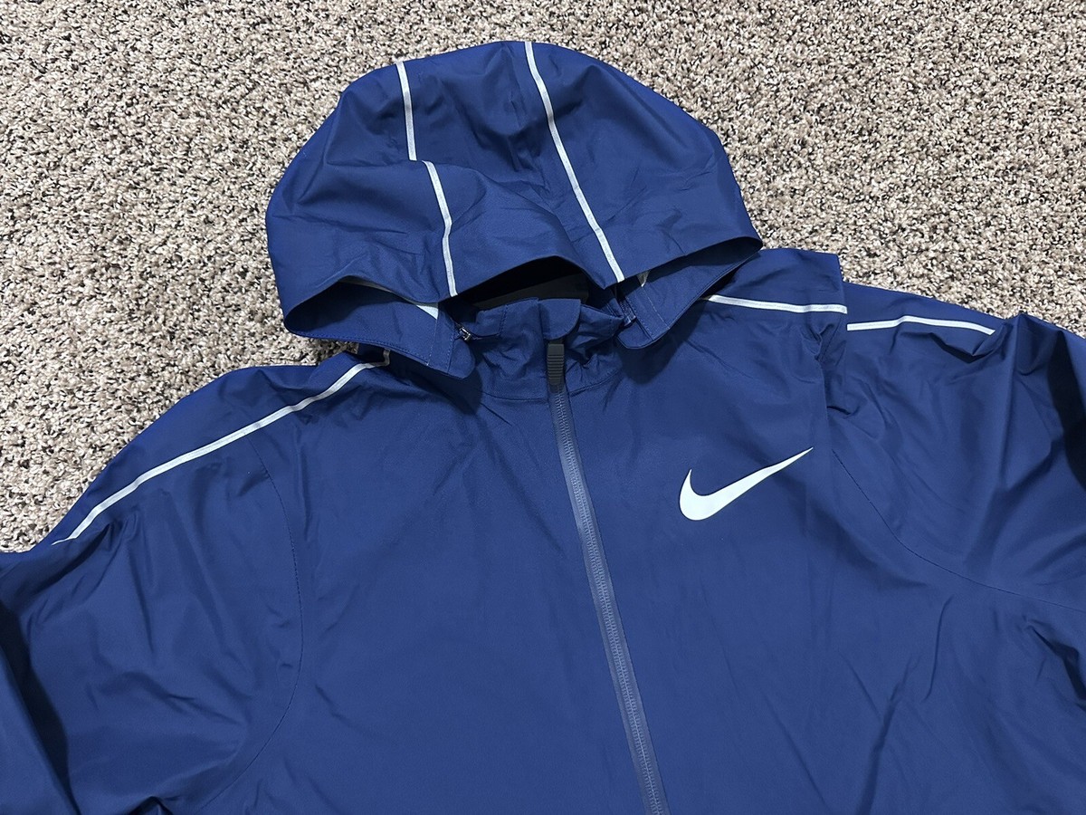 NIKE PRO ELITE STORM SPONSORED 2019 RUNNING JACKET BLUE NIKE PRO ELITE STORM SPONSORED 2019 RUNNING JACKET BLUE