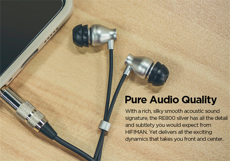 HIFIMAN RE800 In Ear Earphones Silver HiFi Topology