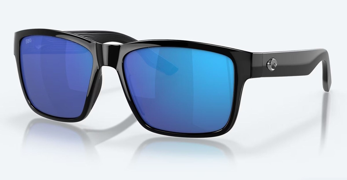 (取寄) コスタ ポンチ 580G ポーラライズド サングラス Costa Paunch 580G Polarized Sunglasses Black Blue Mirror NEW Costa Del Mar Paunch Black / Blue Mirror Polarized Glass 580G