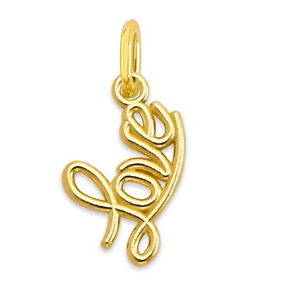 Massiver Gold Infinity Loop Love Knot Charm - Romantischer Schmuck mit Positivität