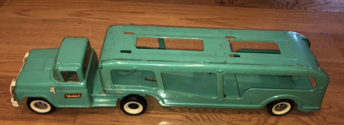 VTG Buddy L Pressed Steel Truck Transport Car Carrier Hauler