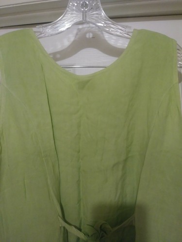 BollyWood Women's Green 100% Viscose Floral Sequins Sleeveless Dress Size MED - Picture 7 of 7