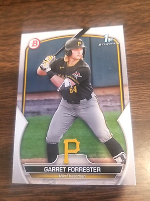 GARRET FORRESTER 2023 BOWMAN DRAFT CARD BD-197 PIRATES (FIRST PROSPECT BASE)