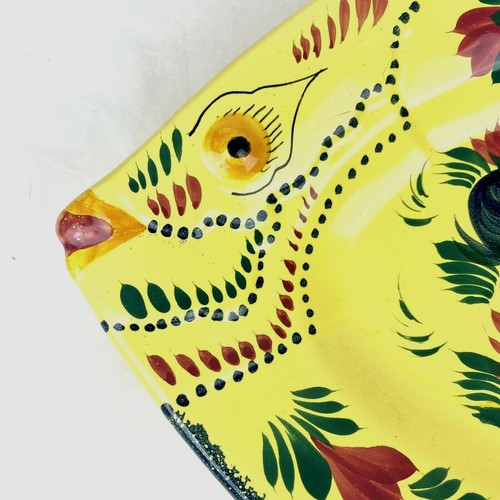 Vintage HB Henriot Quimper France 24.5" Fish Serving Platter Plate Yellow - Picture 3 of 11