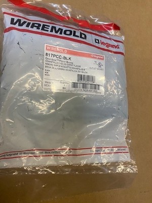 Wiremold Cable & Cord Management Black 817PCC-BLK (NEW)