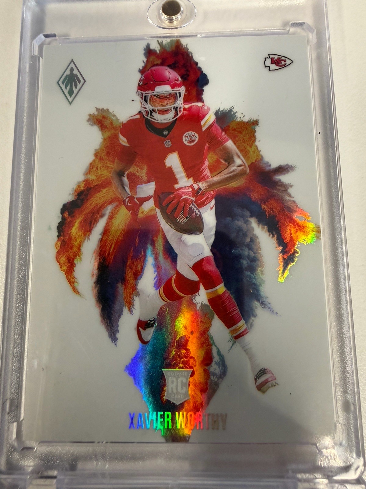 2024 Panini Phoenix - Color Blast Xavier Worthy #CB-XWY (RC)