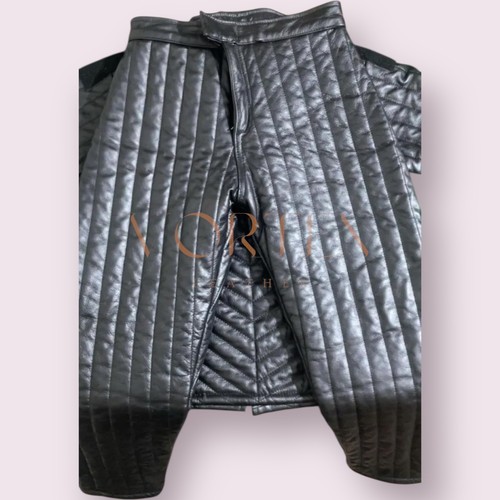 Men's Leather Bodysuit Zipper Back Jumpsuit Long Sleeve Catsuit Clubwear - Picture 4 of 6
