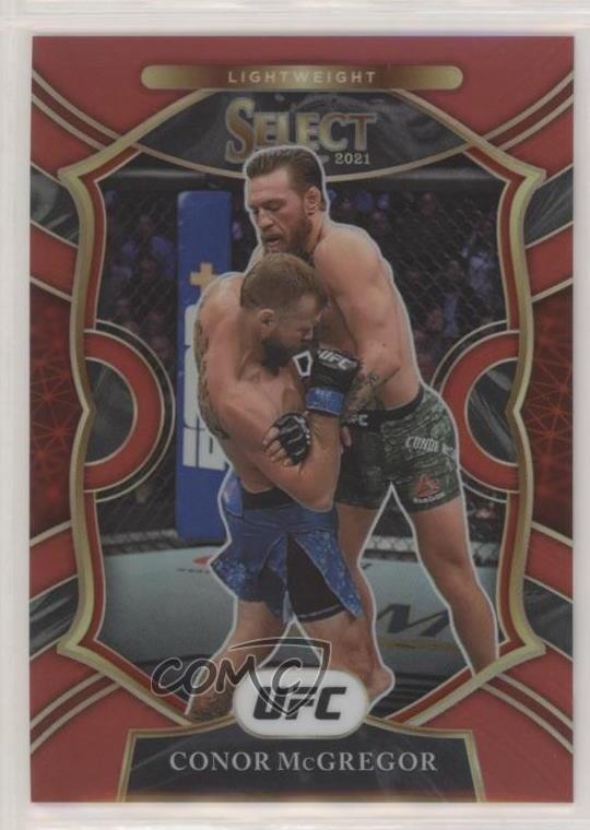 2021 Panini Select UFC Concourse Red Prizm 33/99 Conor McGregor #40 b8h