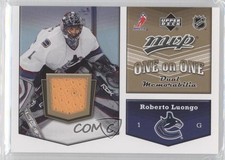 2007-08 MVP One on Dual Memorabilia Roberto Luongo Dwayne Roloson #OO-LR HOF 0v1