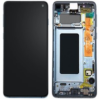 Ersatzdisplay Galaxy S10 Kompatibel, Scheibe Vormontiert – Blau