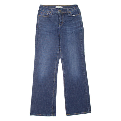 LEVI'S 512 Damen Jeans Blau Regular Bootcut Stone Wash W25 L27